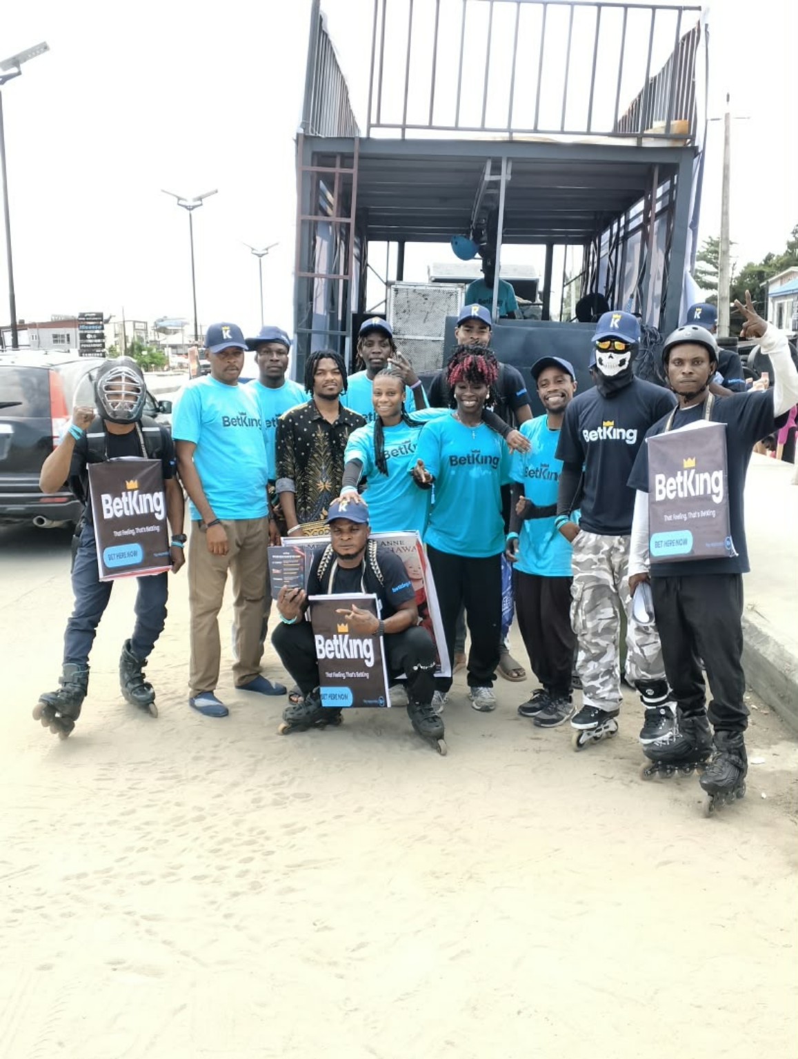 Promotional activation team at work